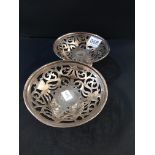 2 SILVER DISHES