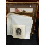 LARGE QUANTITY OF PRINTS, MAPS ETC