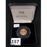 QUEEN ELIZABETH II GILLICK GOLD SOVEREIGN