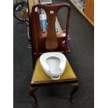 CHAIR & ENAMEL BEDPAN