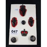 7 RUC BADGES AND BUTTONS