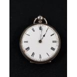 SILVER FOB WATCH