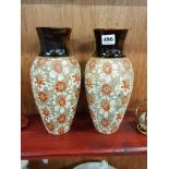 PAIR DOULTON LAMBETH VASES