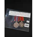 2 X WW2 MEDALS