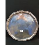 ANTIQUE CONTINENTAL SILVER PRESENTATION SALVER WITH SIGNATURES OF COLONEL AND OFFICERS OF THE 2ND