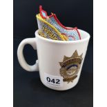 USA POLICE CHIEF MUG AND PATCHES