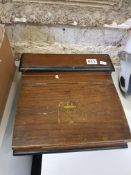 ANTIQUE WOODEN WRITING SLOPE