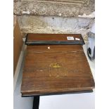 ANTIQUE WOODEN WRITING SLOPE