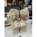 PAIR BUSTS