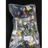 BAG OF VINTAGE MARBLES