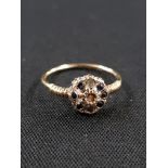 9CT GOLD SAPPHIRE RING