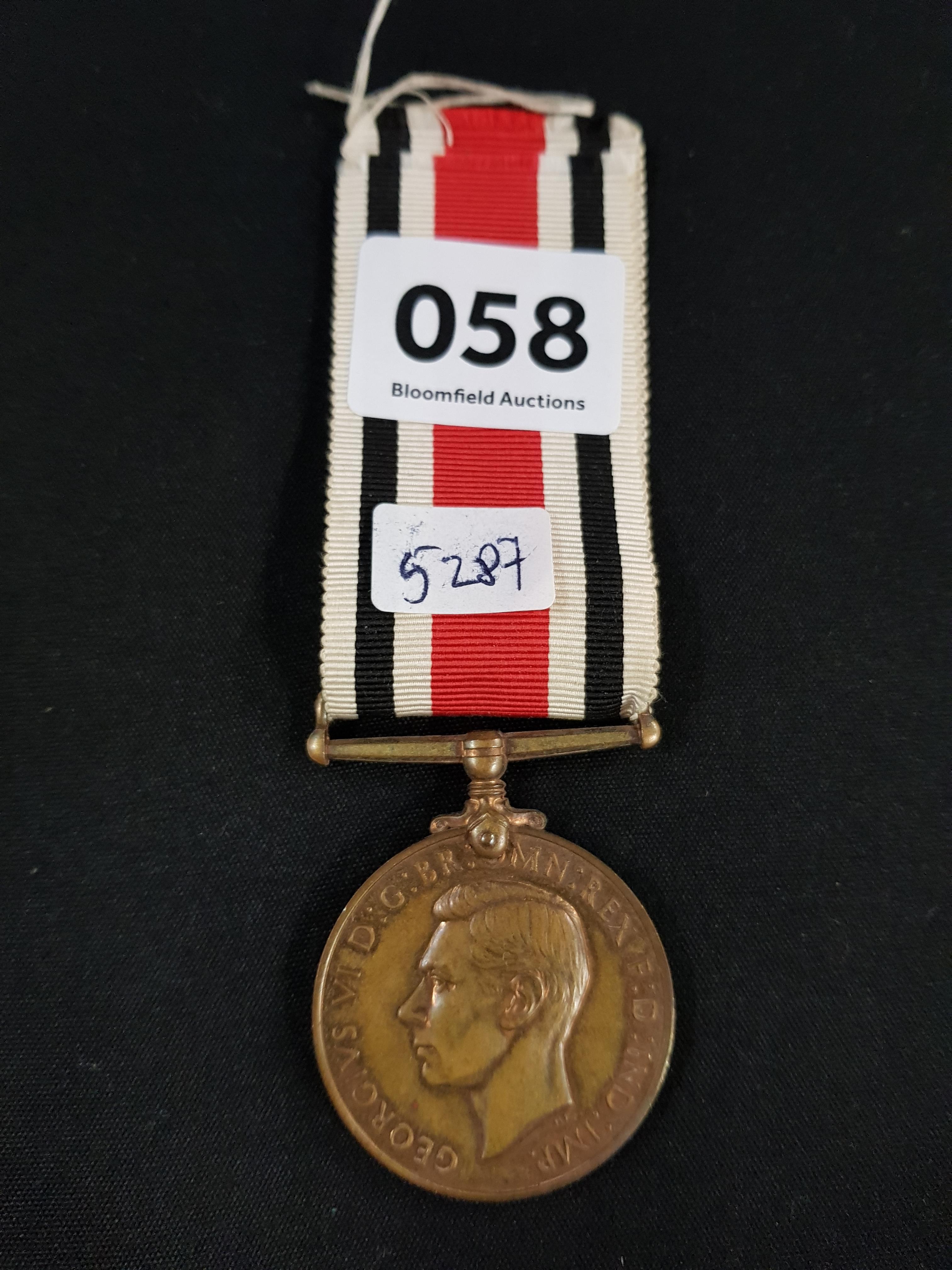 WW2 GEORGE VI SPECIAL CONSTABULARY SERVICE MEDAL