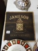 JAMESON WHISKEY PLAQUE