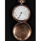 GOLD PLATED FULL HUNTER POCKET WATCH