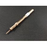 VICTORIAN 9 CARAT GOLD F.MORDAN PROPELLING FOUNTAIN PEN & PENCIL WITH ROSE GOLD 5/ NIB