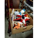 LARGE BOX OF SOFT TOYS