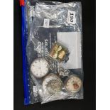 BAG OF POCKET WATCHES ETC