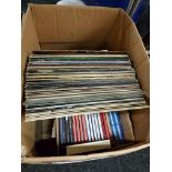 BOX LOT OF LP'S & CD'S