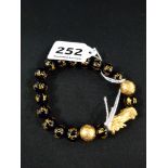 LUCKY FENG SHUI BLACK OBSIDIAN BRACELET