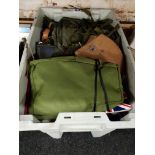 BOX OF MILITARY ITEMS