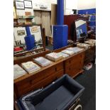 2 ANTIQUE DRESSING TABLES AND OAK CHEST OF DRAWERS