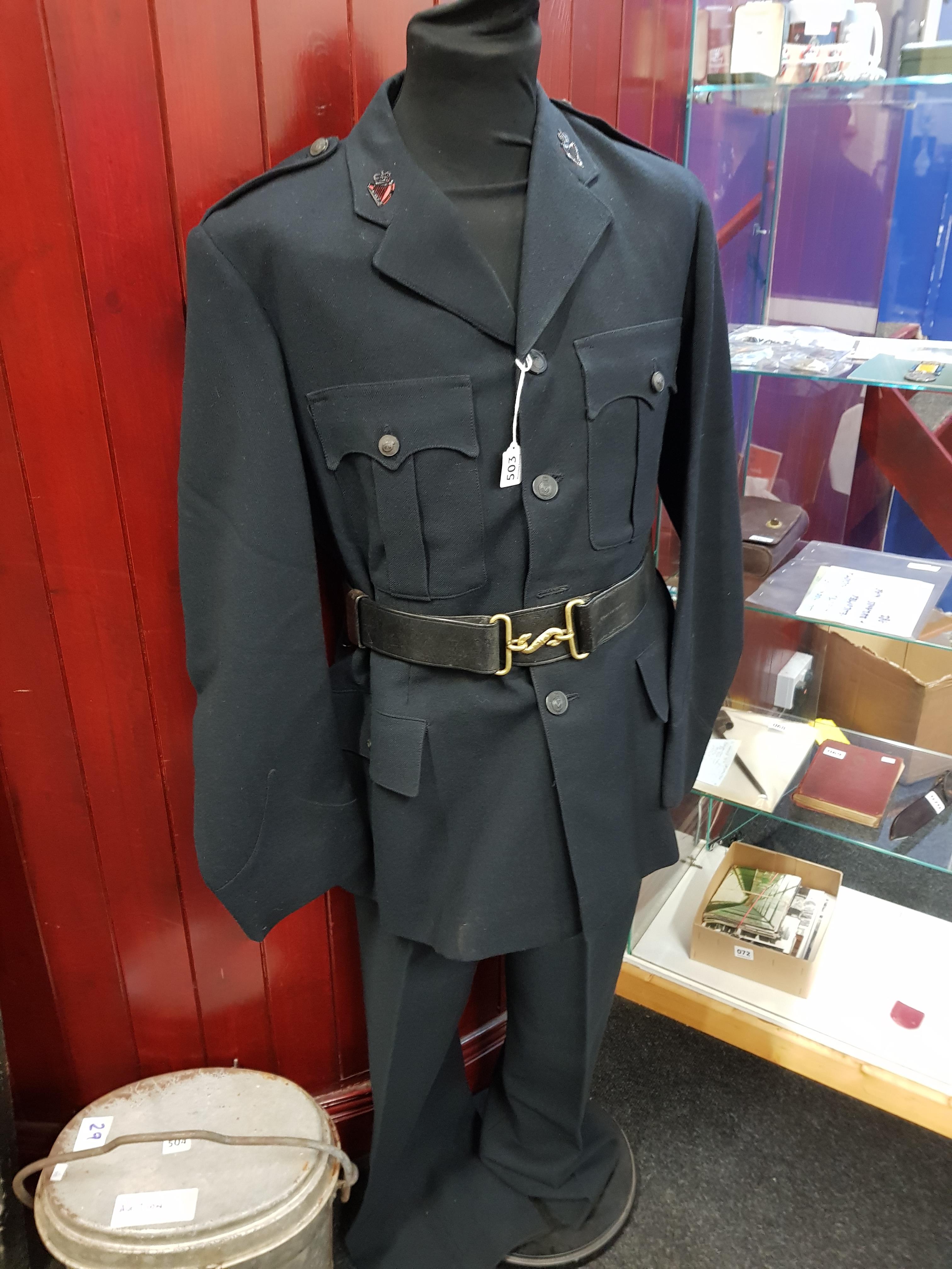 PRE 1972 RUC TUNIC, TROUSERS & BELT