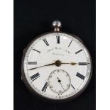 ALBERT HOPKINS AND CO. SILVER POCKET WATCH