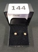 PAIR OF 9CT GOLD STUDS