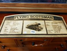 FLYING SCOTSMAN PLAQUE