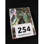 SILVER MOTHER OF PEARL PILL BOX