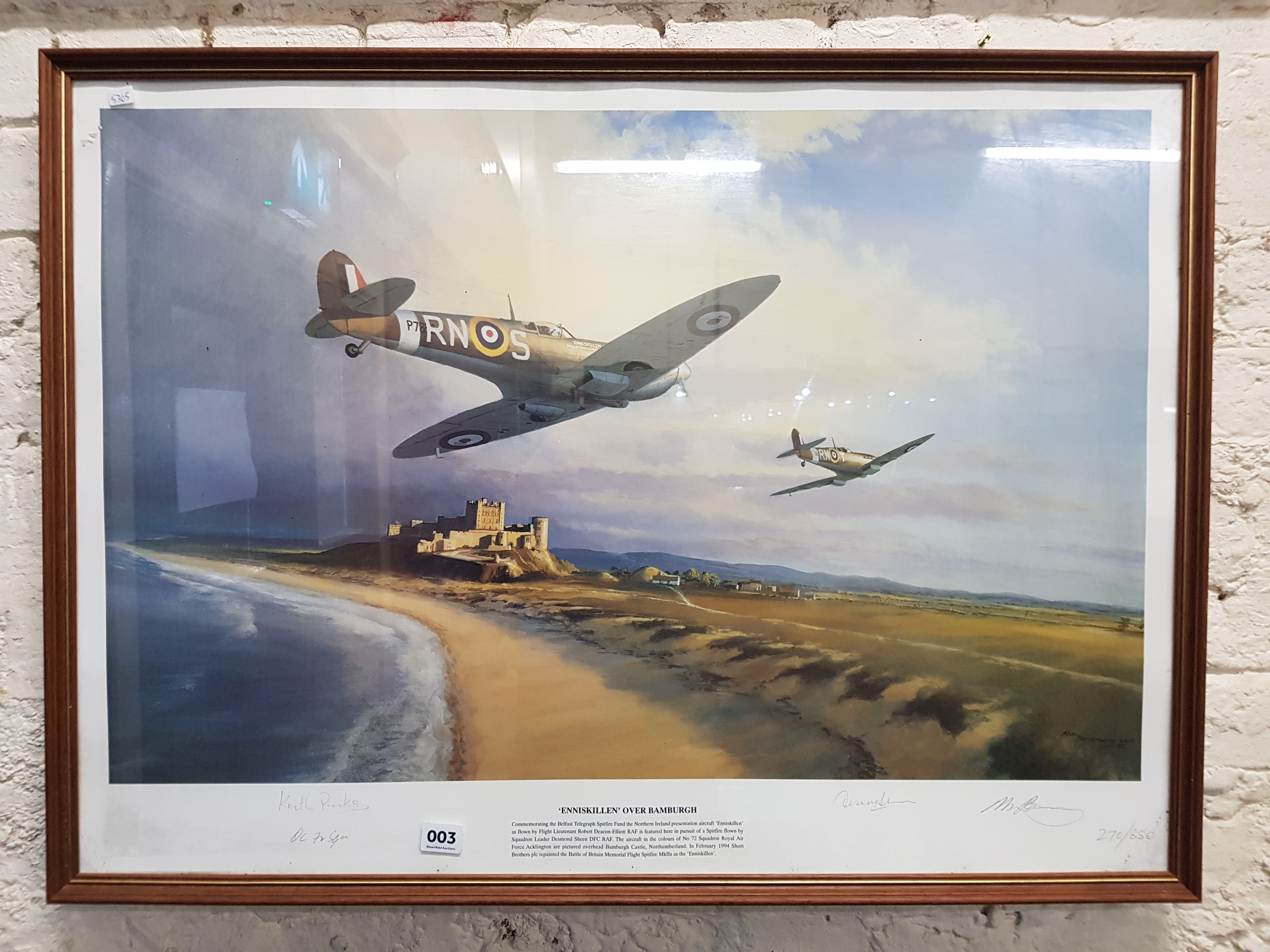 LARGE LTD EDITION SPITFIRE 'ENNISKILLEN' PRINT