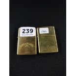 VINTAGE ZIPPO LIGHTER & 1 OTHER