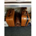 3 VINTAGE TRAVEL CASES