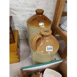 2 ANTIQUE STONEWARE JUGS