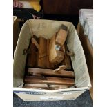 BOX OF OLD JOINERS WOODEN PLANES