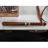 VINTAGE RUC SOLID MAHOGANY BATON