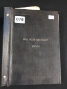 1940/50'S RUC CODE AND CIRCULARS