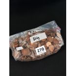 BAG OF EURO COINS 5OOG