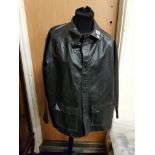 RUC 3/4 LENGTH BLACK PVC JACKET 1970'S