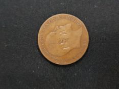 IRISH REPUBLICAN ARMY STAMPED BRITISH COIN