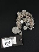 DESIGNER OTAZU CRYSTAL HEART & COIN NECKLACE RRP £105.99