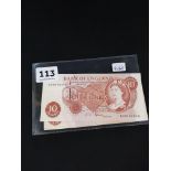 BANK OF ENGLAND 2 X TEN SHILLING NOTES