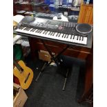 LARGE CASIO KEYBOARD ON STAND