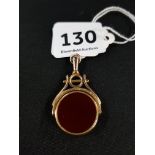 9CT GOLD SWIVEL FOB