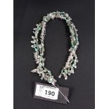 DESIGNER OTAZU AGATE & CRYSTAL NECKLACE RRP £132