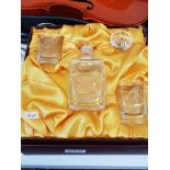 CASED GLASS DECANTER SET