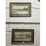 2 ORIGINAL WATERCOLOURS J CLARKE