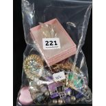 BAG LOT OF JEWELLERY