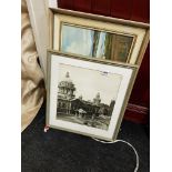 ANTIQUE PHOTO OF BELFAST CITY HALL AND ANTIQUE OIL
