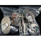 2 BAG LOTS OF BELT BUCKLES